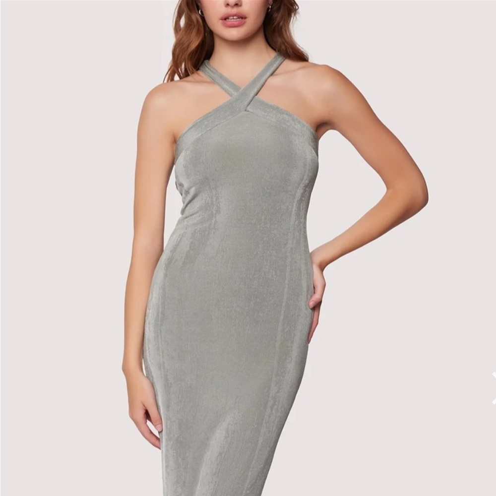 Lost wander wild sage midi dress